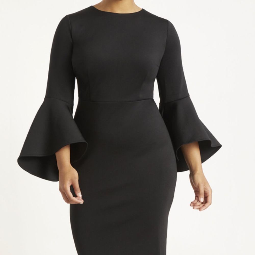 Eloquii Navy Blue Flare Sleeve Dress NWT Size 20